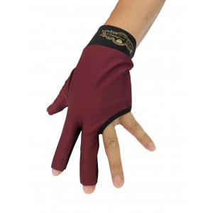 2019 Champion Cut 3 finger Pool Cue Stick Glove- Left hand Predator( Wine)